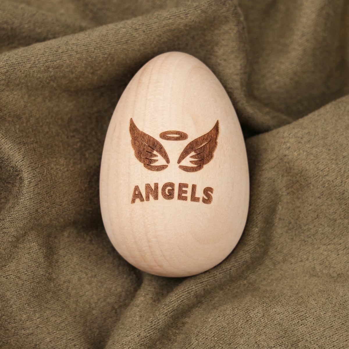 wooden easter egg blank with smooth surface for laser engraving spring holiday decoration diy craft.