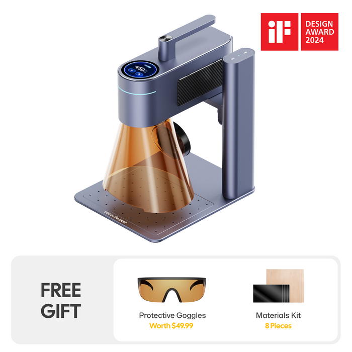 LaserPecker LP4 - Dual Laser Engraver with Diode & IR Lasers