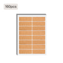 Rectangular Corkwood Label Stickers (160pcs)