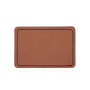 Étiquettes/tags rectangulaires vierges en cuir PU (30 pièces)
