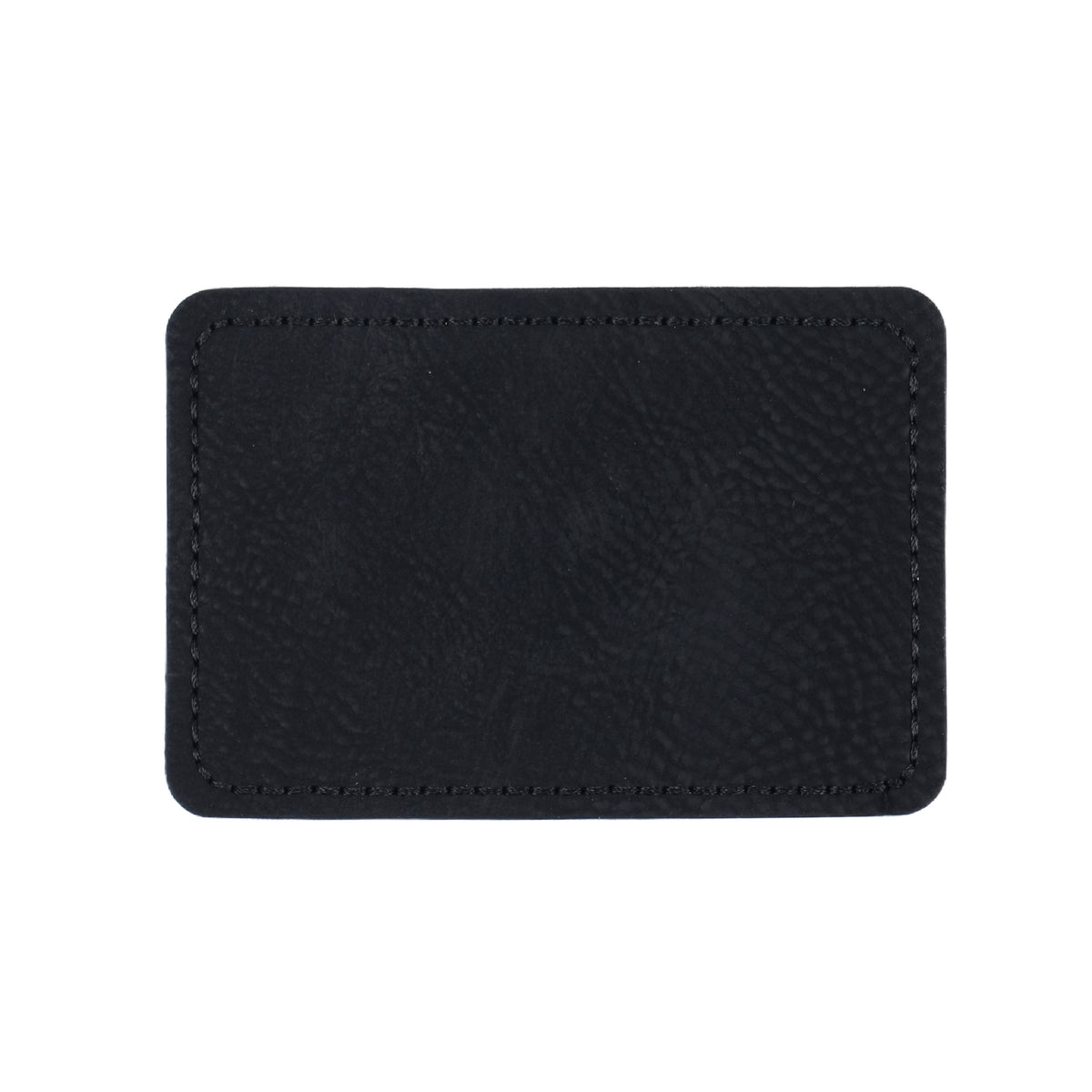 blank rectangular pu leather laser tag black for LaserPecker engraving.