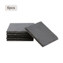 Dessous de verre carrés en ardoise noire (6 pièces / 24 pièces)
