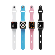 laserpecker Silicone Apple Watch Bands with Rainbow Filling