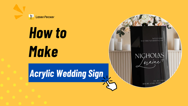 how to make acrylic wedding sign