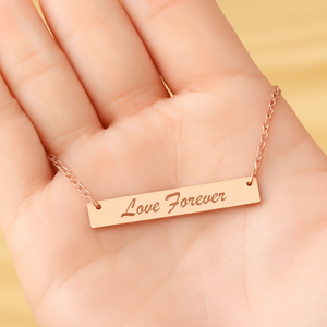 Stainless Steel Horizontal Bar Necklace (10 pcs)