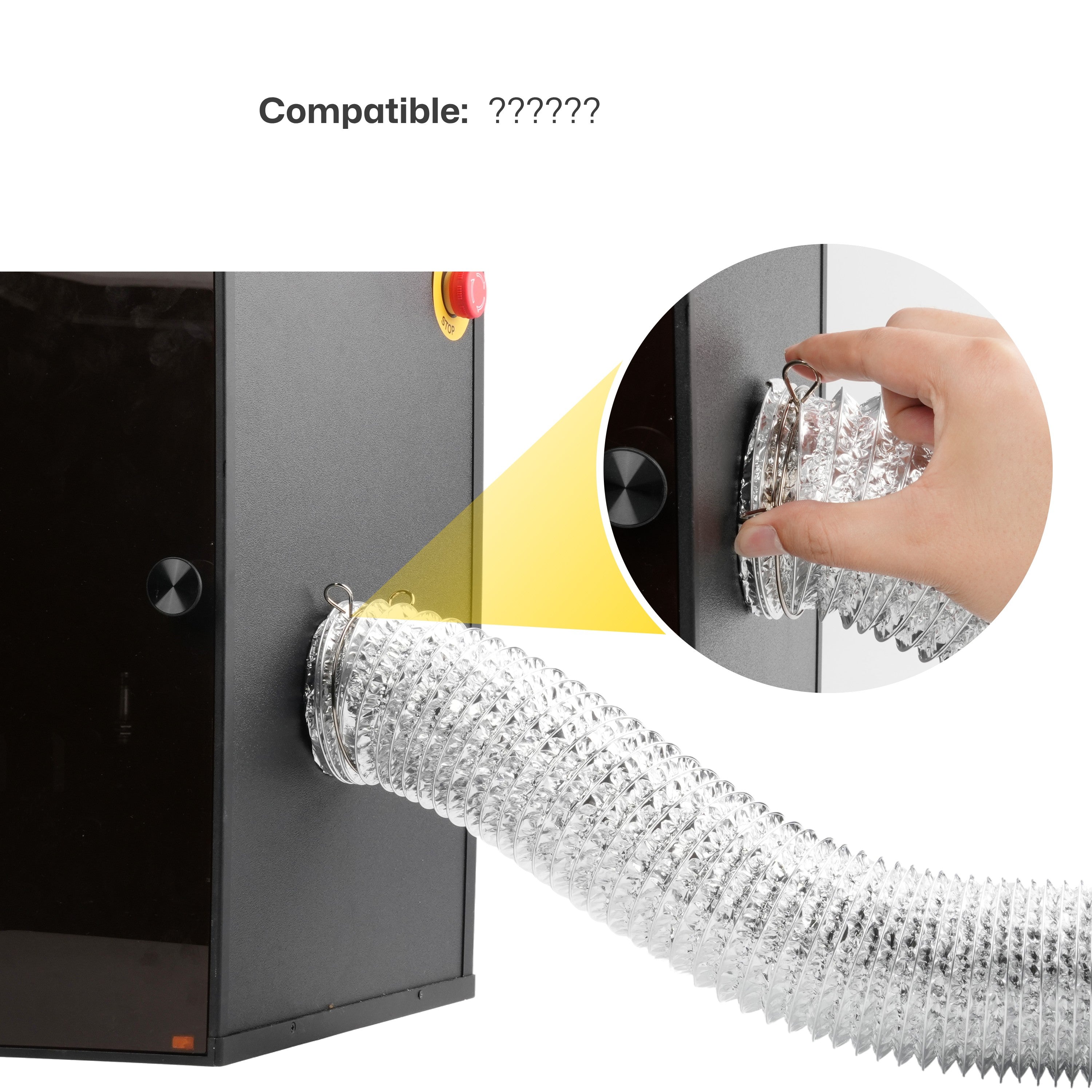 LaserPecker Smoke Exhaust Pipe