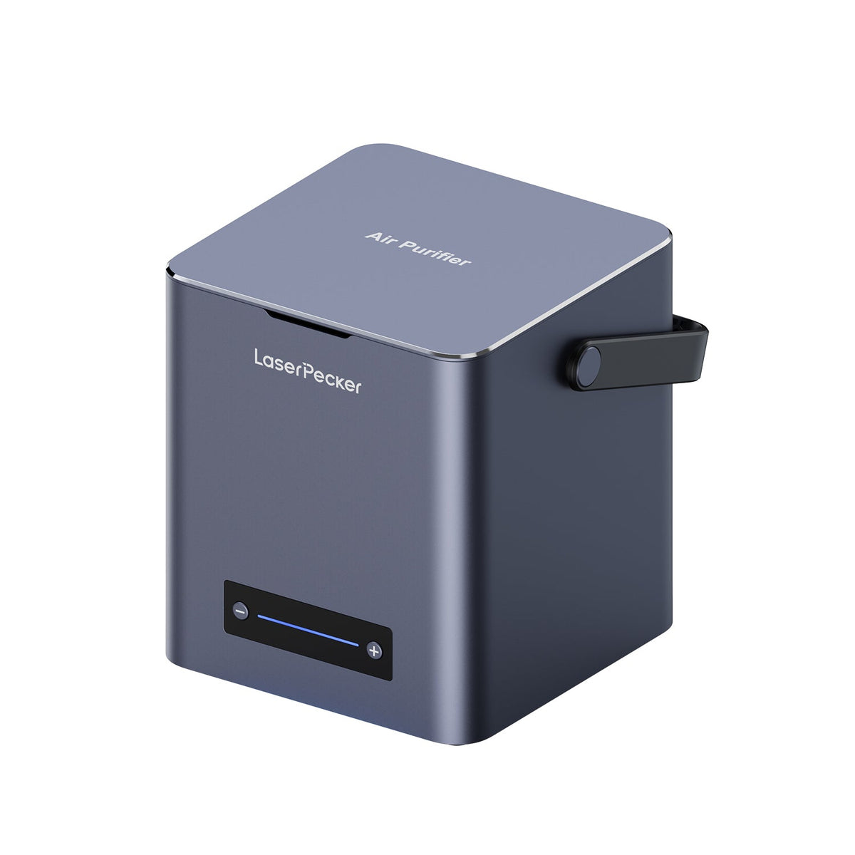 laserpecker desktop air purifier dimensions 265 by 247 by 268 millimeters for laser engraver workspace.
