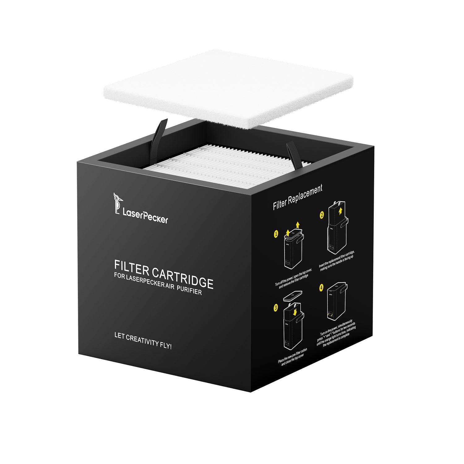 Filter Pack for LaserPecker Desktop Air Purifier 4-layer 