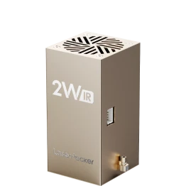 Exterior view of the LX2 2W IR laser head.