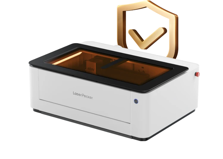 LX2 fully enclosed laser engraver with Class 1 safety rating for home and school use.