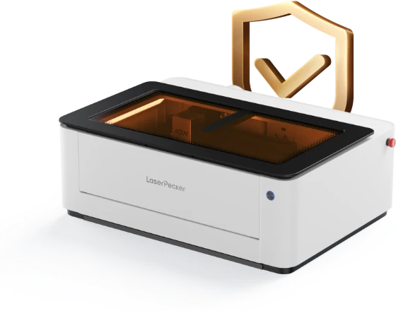 LX2 fully enclosed laser engraver with Class 1 safety rating for home and school use.
