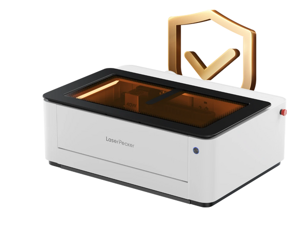 LX2 fully enclosed laser engraver with Class 1 safety rating for home and school use.