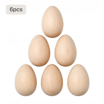 Wooden Easter Eggs (6 pcs)