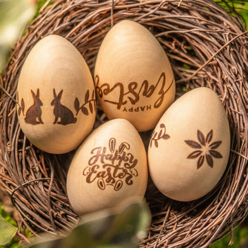 Wooden Easter Eggs (6 pcs)