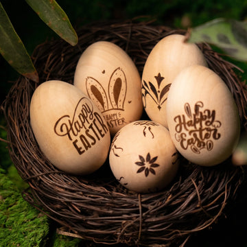 Wooden Easter Eggs (6 pcs)