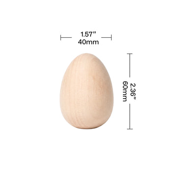 Wooden Easter Eggs (6 pcs)