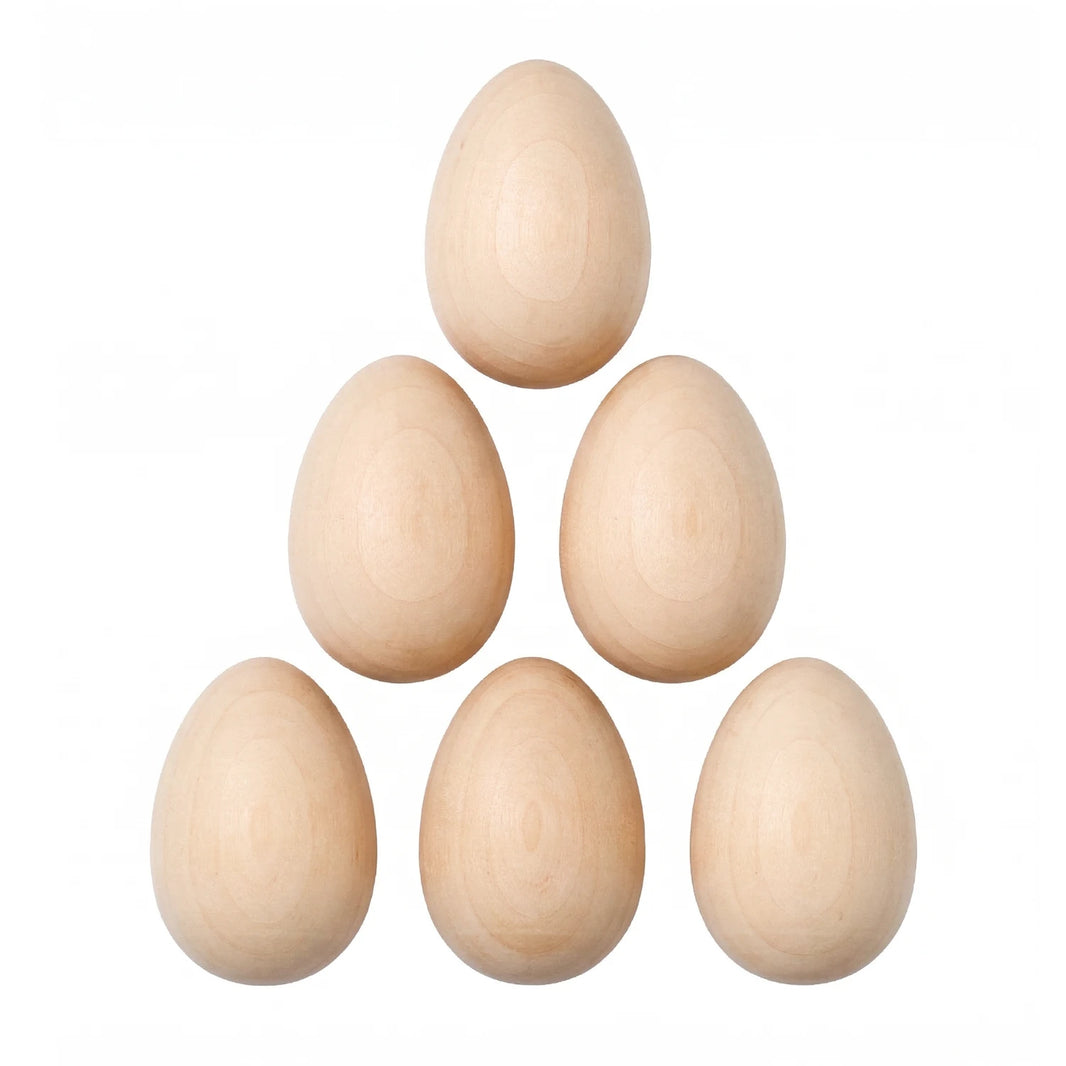 Wooden Easter Eggs (6 pcs)