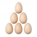 Œufs de Pâques en bois (6 pièces)