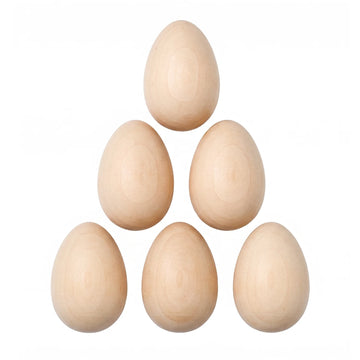 Wooden Easter Eggs (6 pcs)