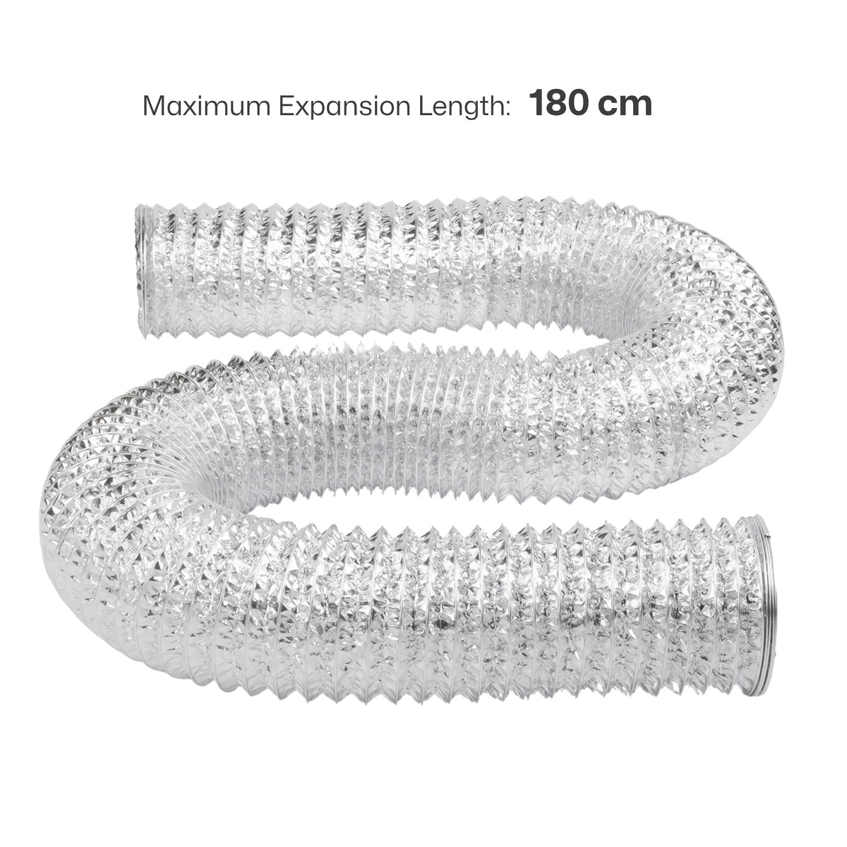 laserpecker smoke exhaust pipe with 180 centimeter maximum expansion length for fume extraction.