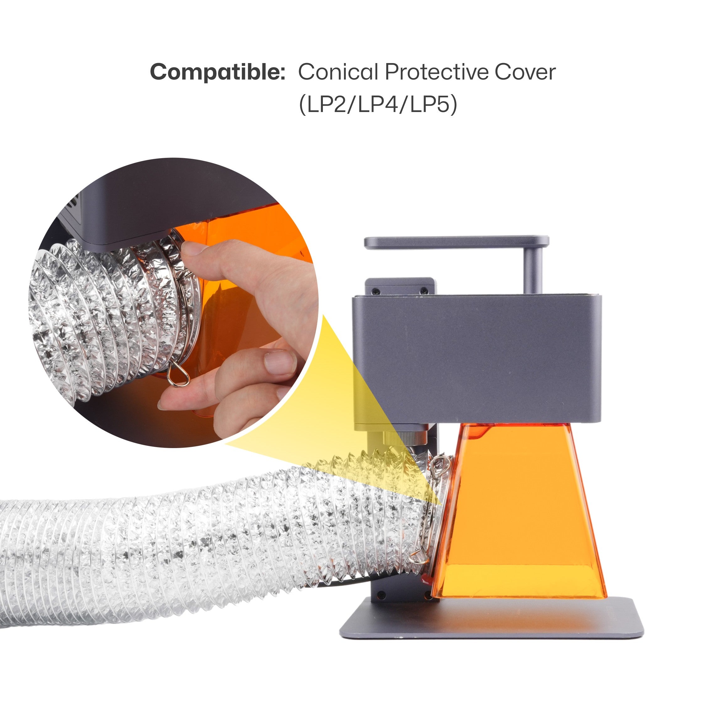 LaserPecker Smoke Exhaust Pipe