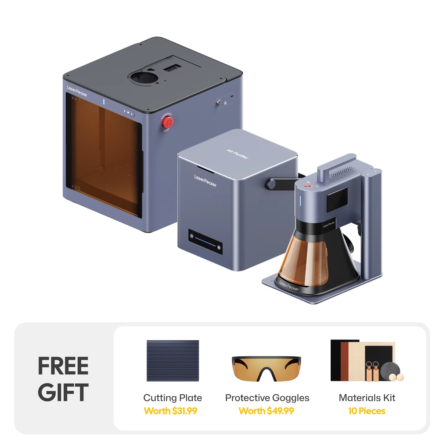 LaserPecker LP5 - The Smart 20W Fiber + Diode Laser Engraver