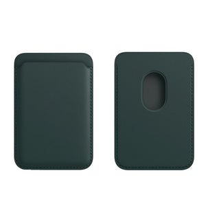 LeatherPhoneMagneticCardHolderForiPhone-green