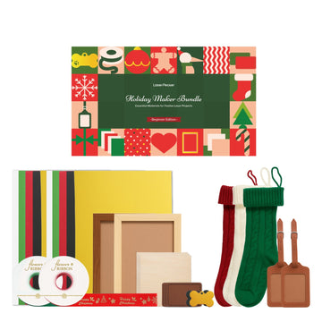 professional laser engraved samples from premium holiday bundle including photo engraving 3d relief and detailed patterns.