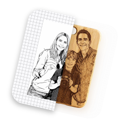 LaserPecker LP1 Plus converts group photo of friends into laser engraving on wood, import from phone album and LDS app auto-processes image for personalized gift making.