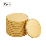 10 pack blank brass coins for laser engraving custom challenge coins metal tokens commemorative awards or poker chips.
