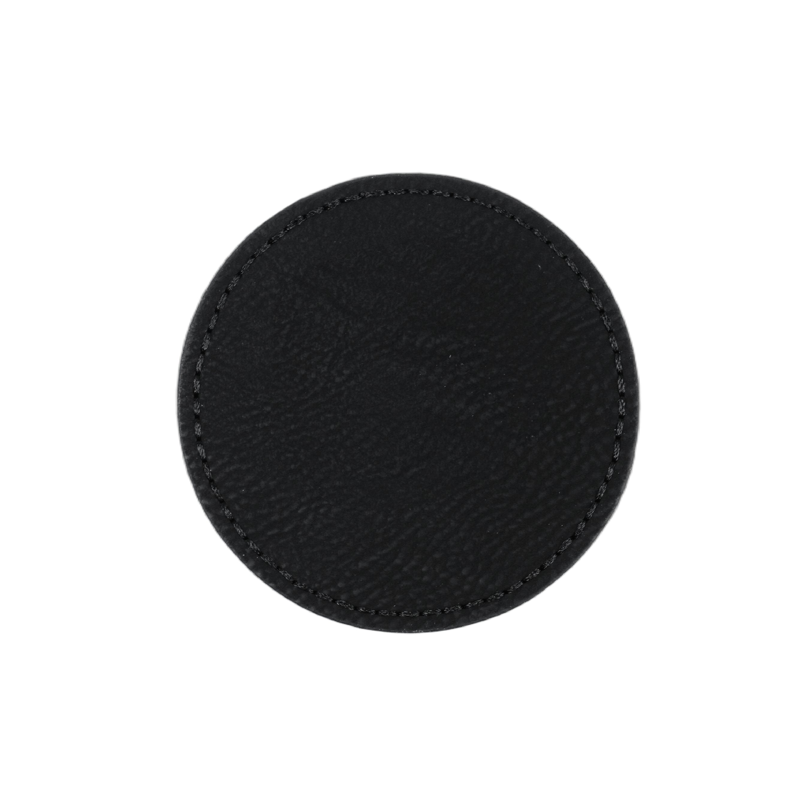Blank Circular PU Leather Labels / Tags (30 pcs)