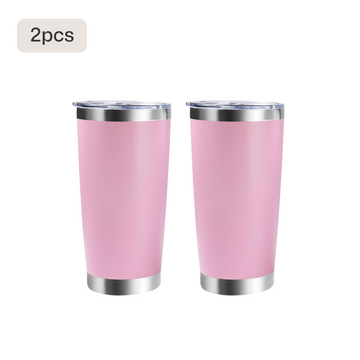 Coated Stainless Steel Tumbler with Lid (20 oz)