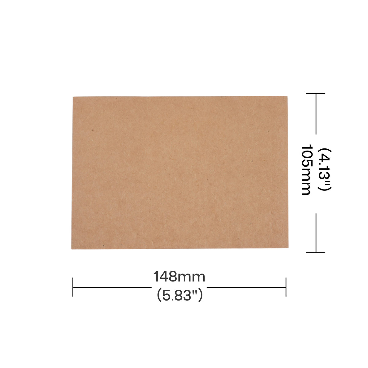 craft paper sheet with dimensions for laser engraving machine bed sizing 148 x105mm.