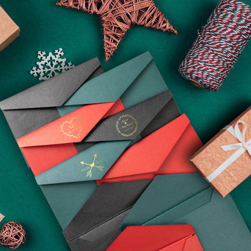 Envelope Paper with Golden Base (9 pcs)