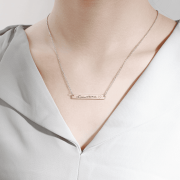 Stainless Steel Horizontal Bar Necklace (10 pcs)