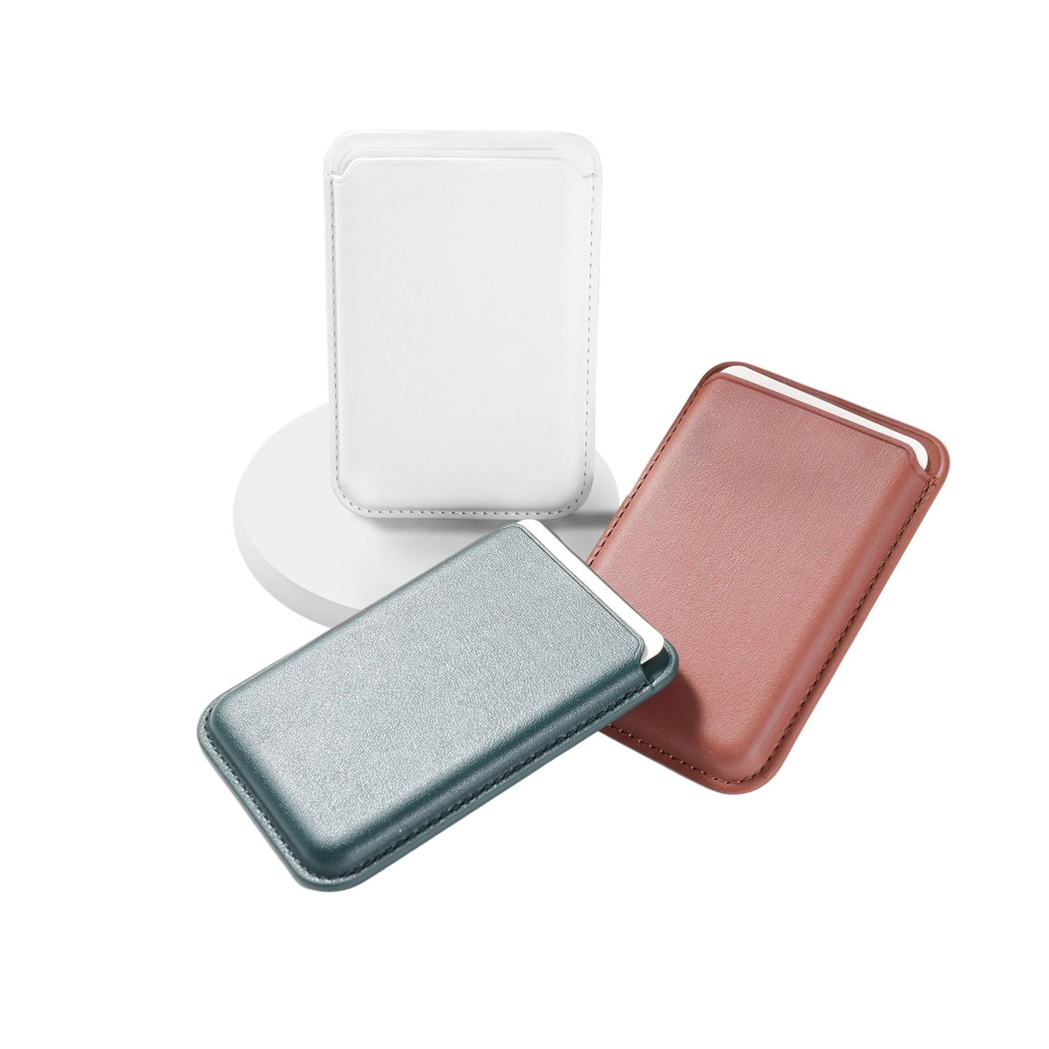 Magnetic Leather Card Holder for iPhone (2 pcs)