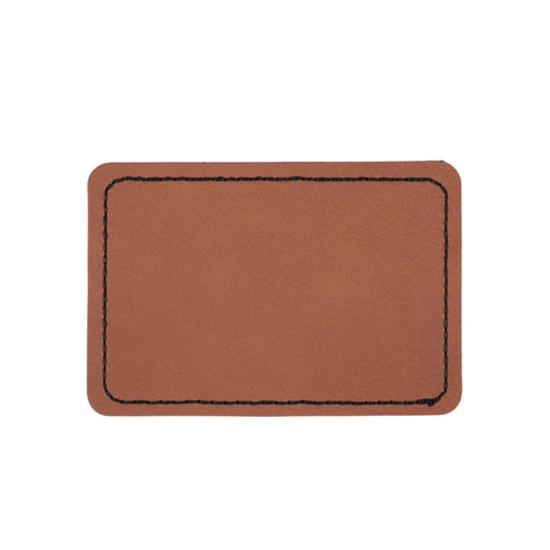 Blank Rectangular PU Leather Labels / Tags (30 pcs)