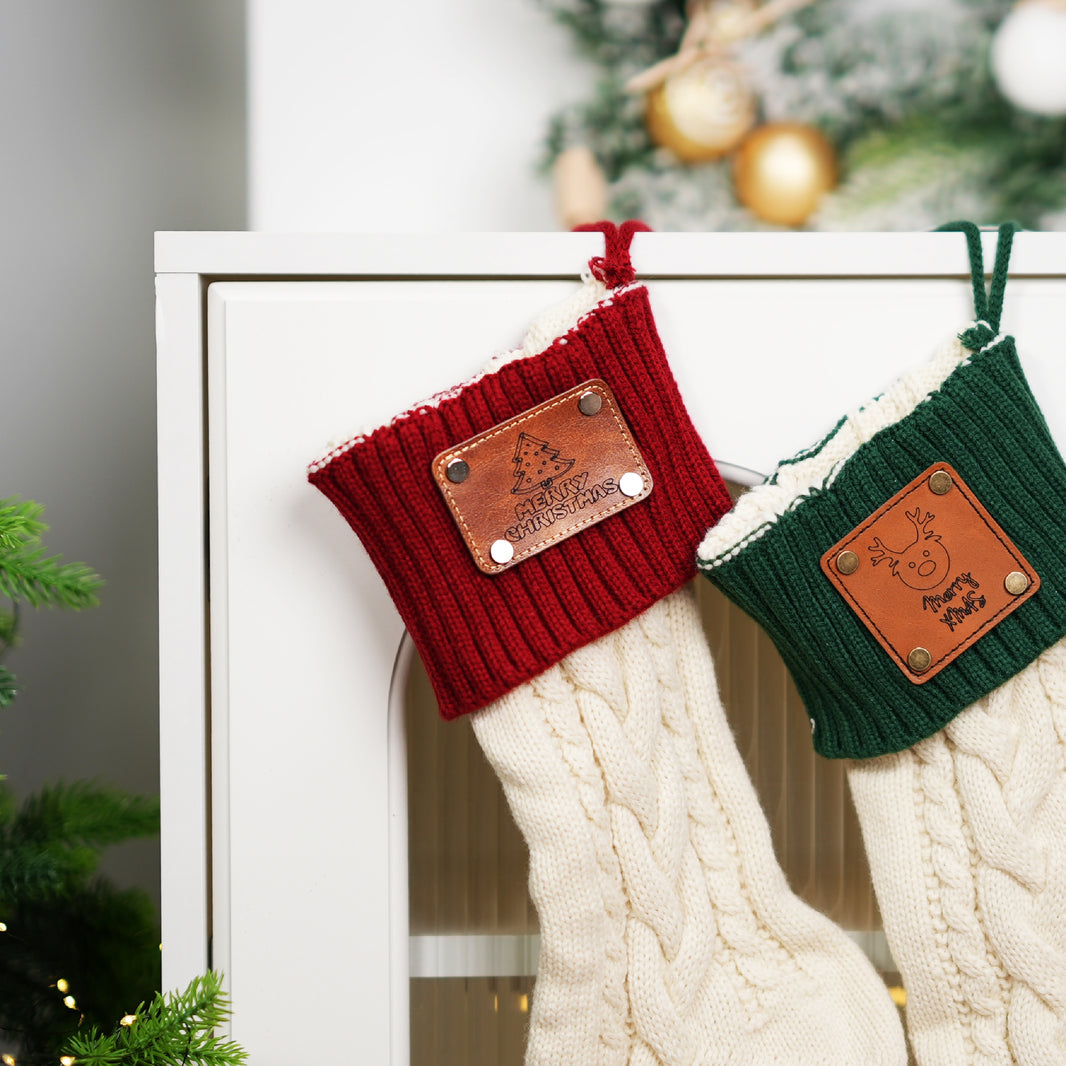 Étiquettes/tags rectangulaires vierges en cuir PU (30 pièces) 