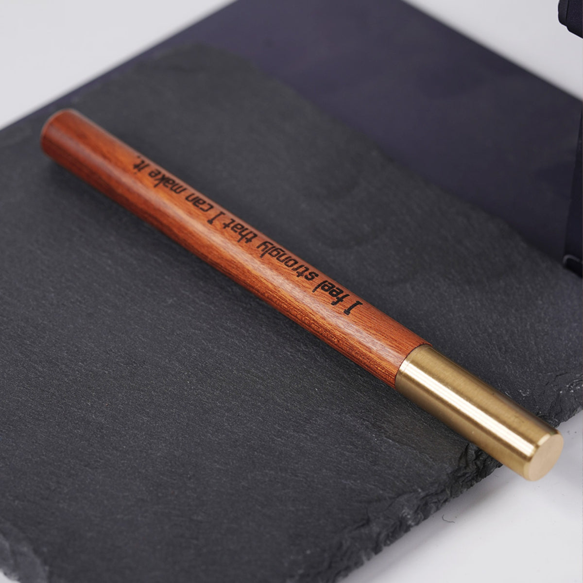 wooden rollerball pen with laser engraved name and logo personalized gift for executive teacher.