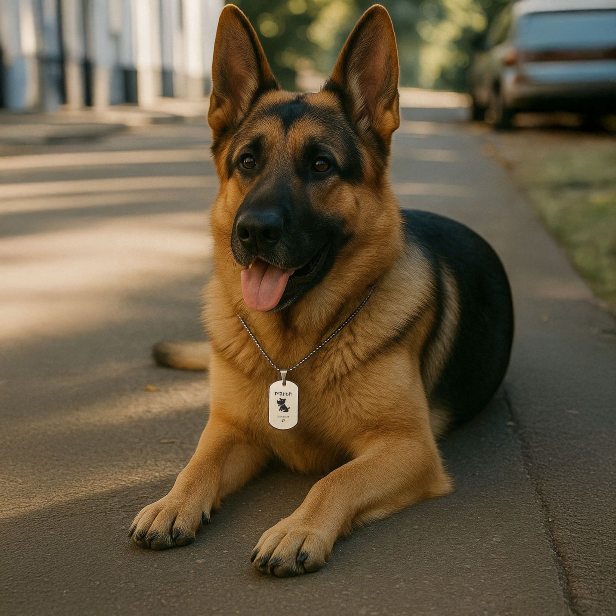 Stainless Steel Army Pendant Necklace / Dog Tag (8 pcs)
