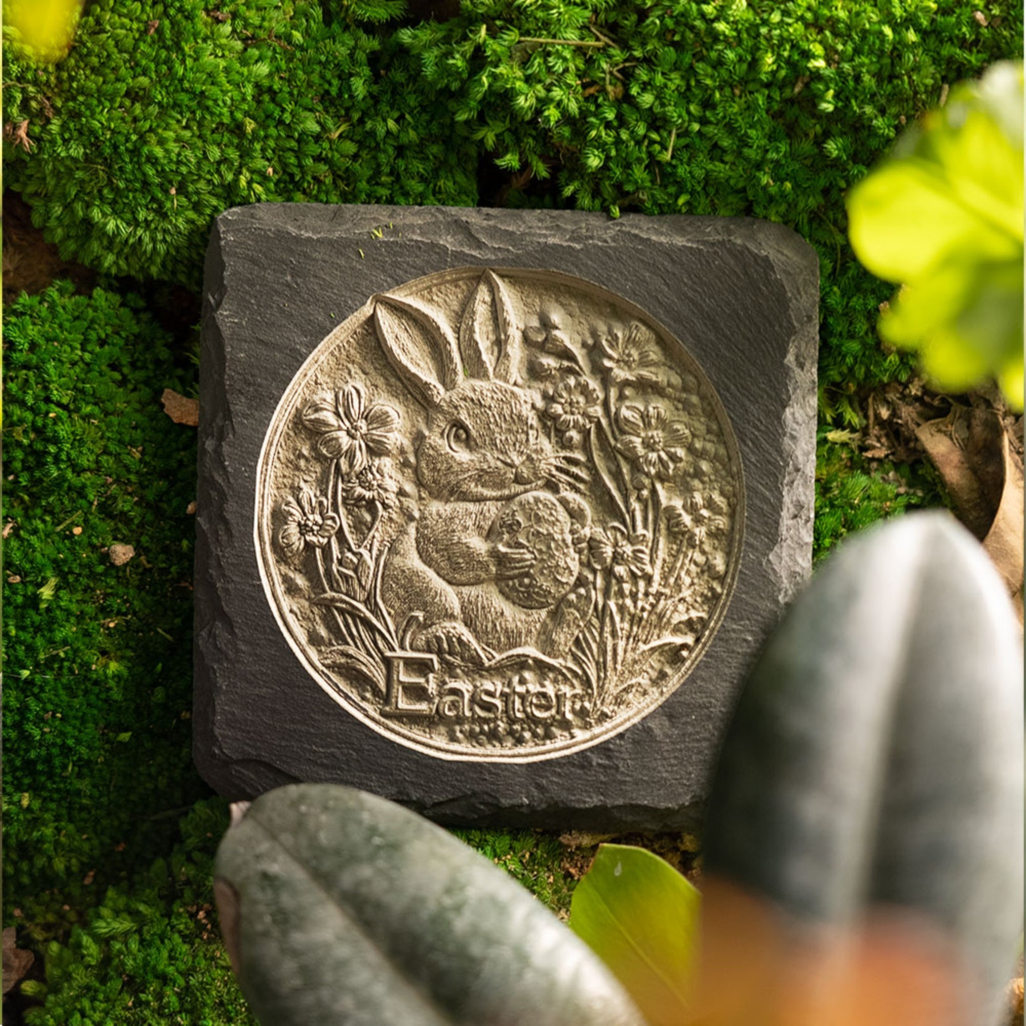 Stone Slate Coasters Square Black (6 pcs / 24 pcs)