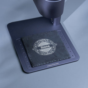 Stone Slate Coasters Square Black (6 pcs / 24 pcs)