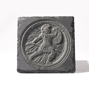 Stone Slate Coasters Square Black (6 pcs / 24 pcs)